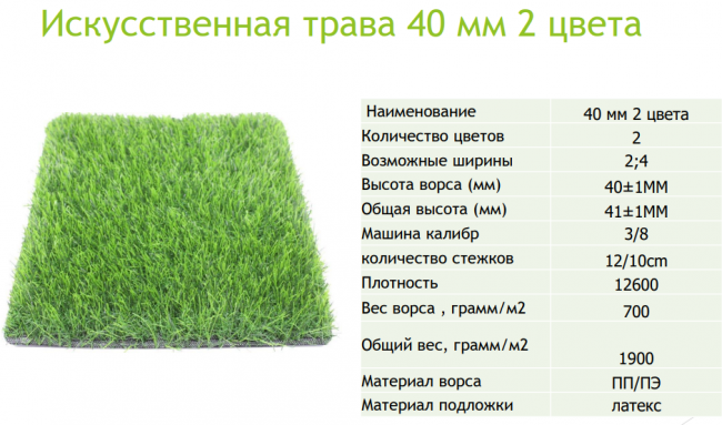 Трава Искусственная газон Ландшафтный 2-х цветный