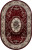 Ковер COLIZEY (КОЛИЗЕЙ) D066-RED-OVAL