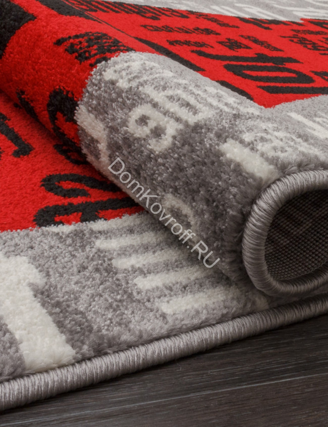 Ковёр RIO (РИО) C081 - GRAY-RED