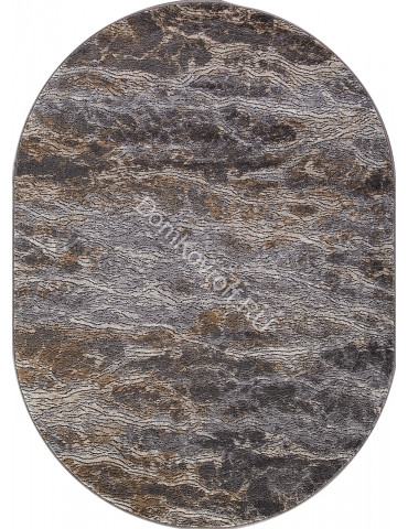 Ковер D777 BEIGE-GRAY овал