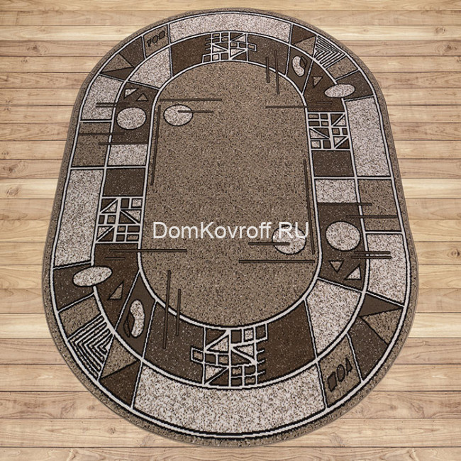 Ковер Лайла де Люкс 15804 10822, Овал 1.0x2.0 м