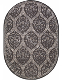 Ковер D740-DARK GRAY овал 