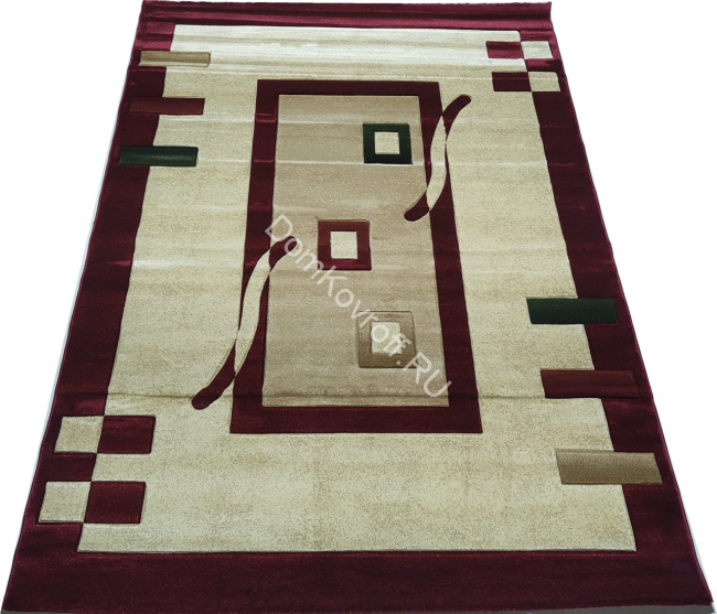 Ковер "Imperial Carving" (1347_CREAM / RED) Прямой 2,0х3,5